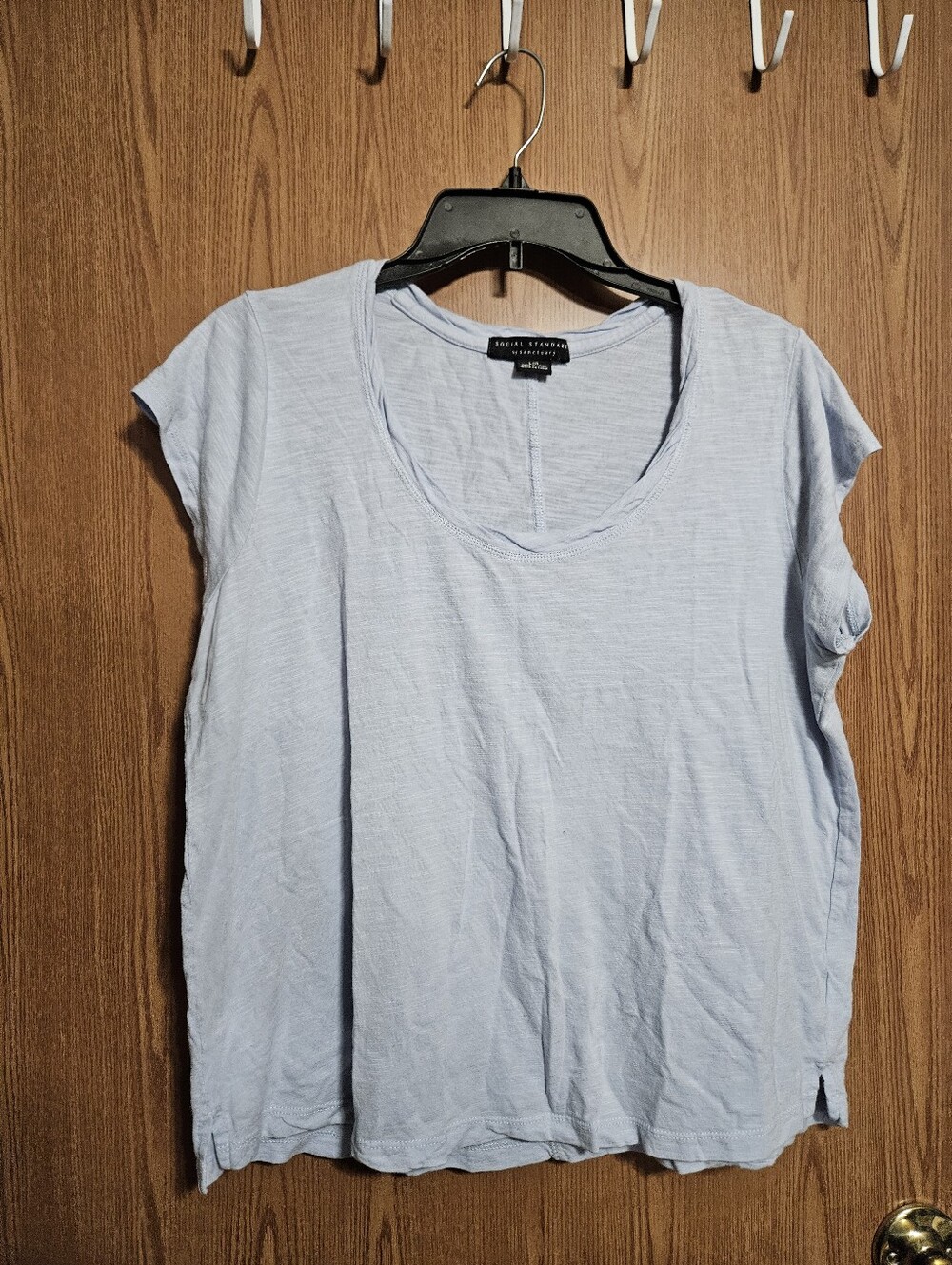 Social Standard By Sanctuary Light Blue Womens Short Sleeve Tee Size Large!